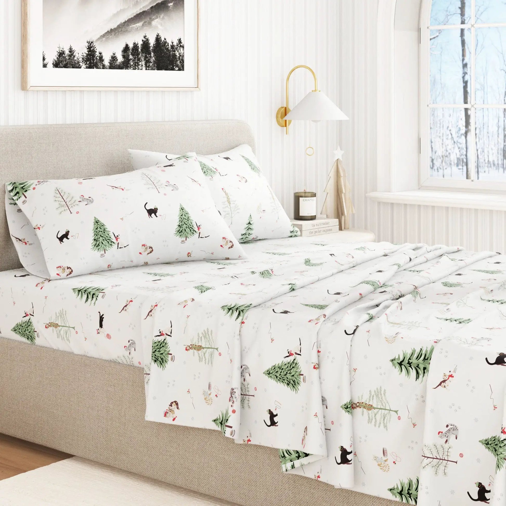 100% Turkish Cotton Flannel Sheet Sets - Boulder Collection from PriceLows™