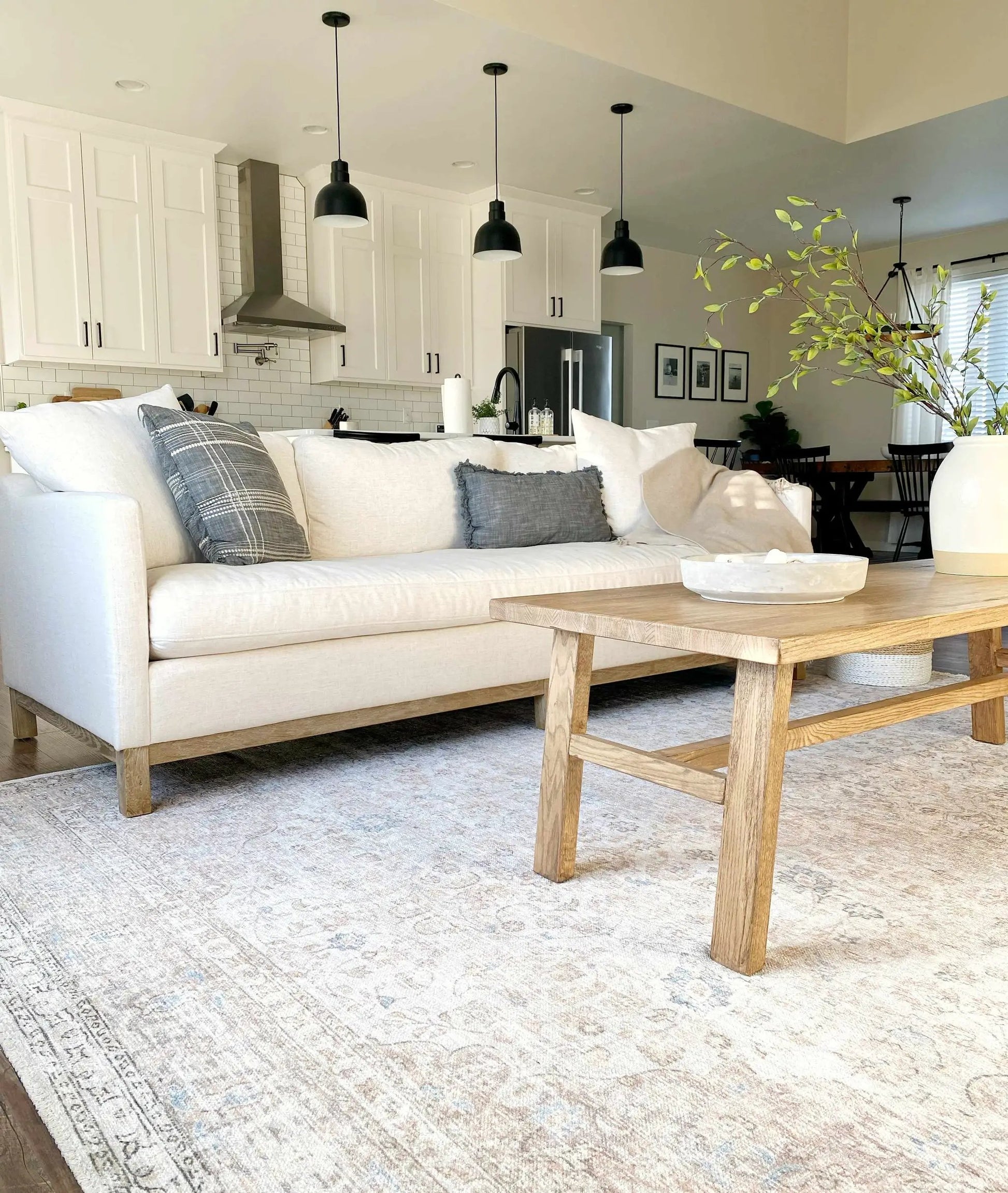 Cream Holi-2301 Washable Area Rug from PriceLows™