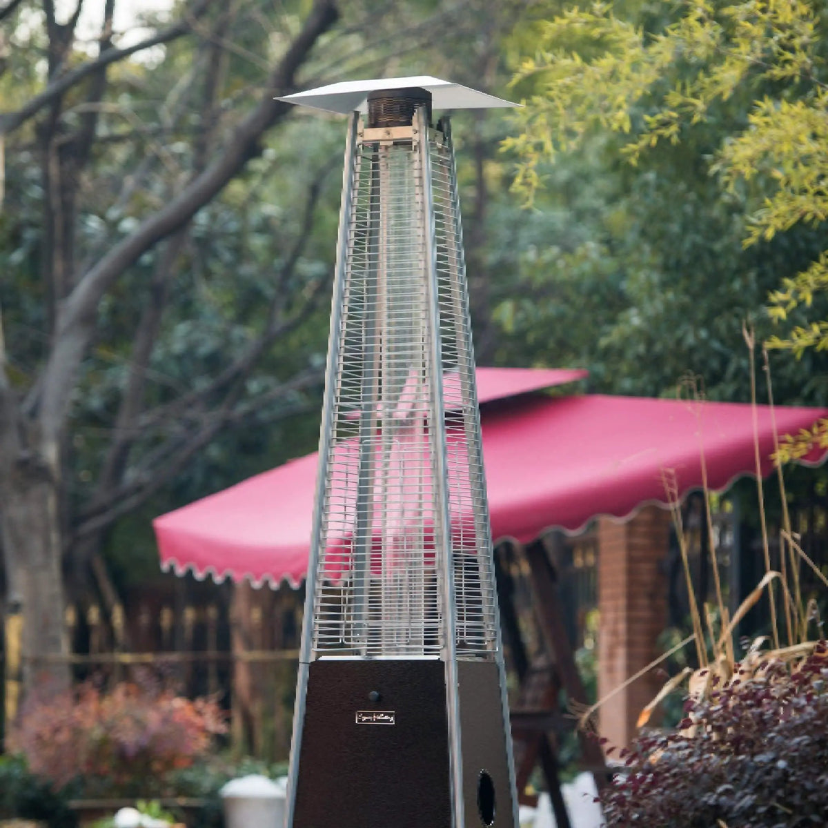 Commercial Propane Patio Heater | Legacy Heating 40K BTU | Quartz Glass Tube | Visible Flame