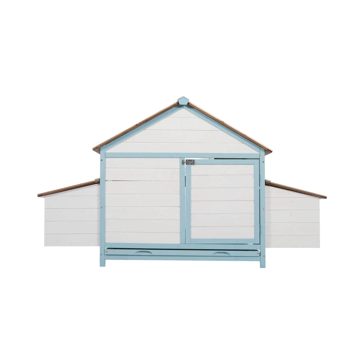 Fir Wood Chicken Coop | 96 Inch Outdoor Design | Nesting Box And Run | Dual-Zone Layout