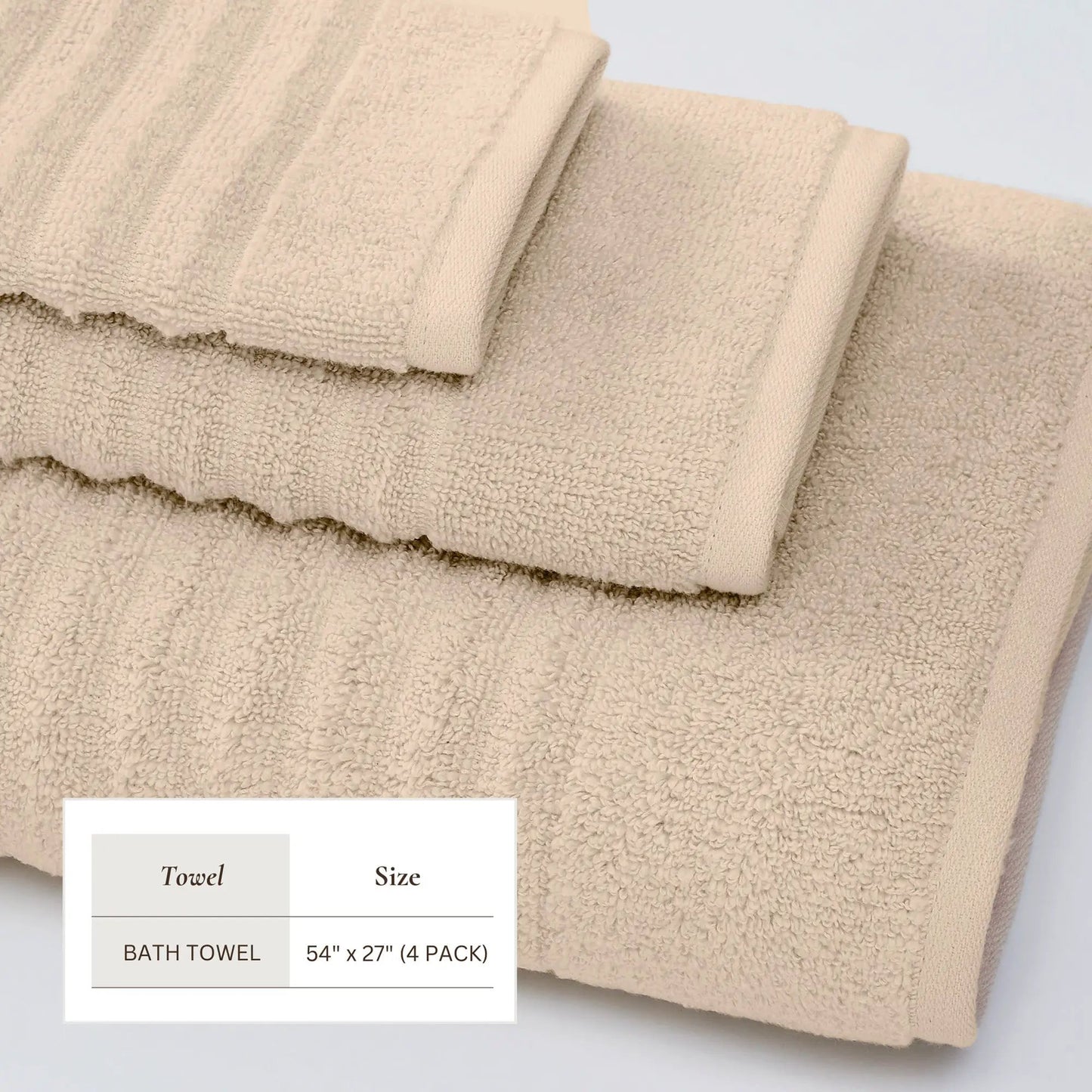 Luxury Combed Cotton Bath Towel Set - Karina Collection from PriceLows™