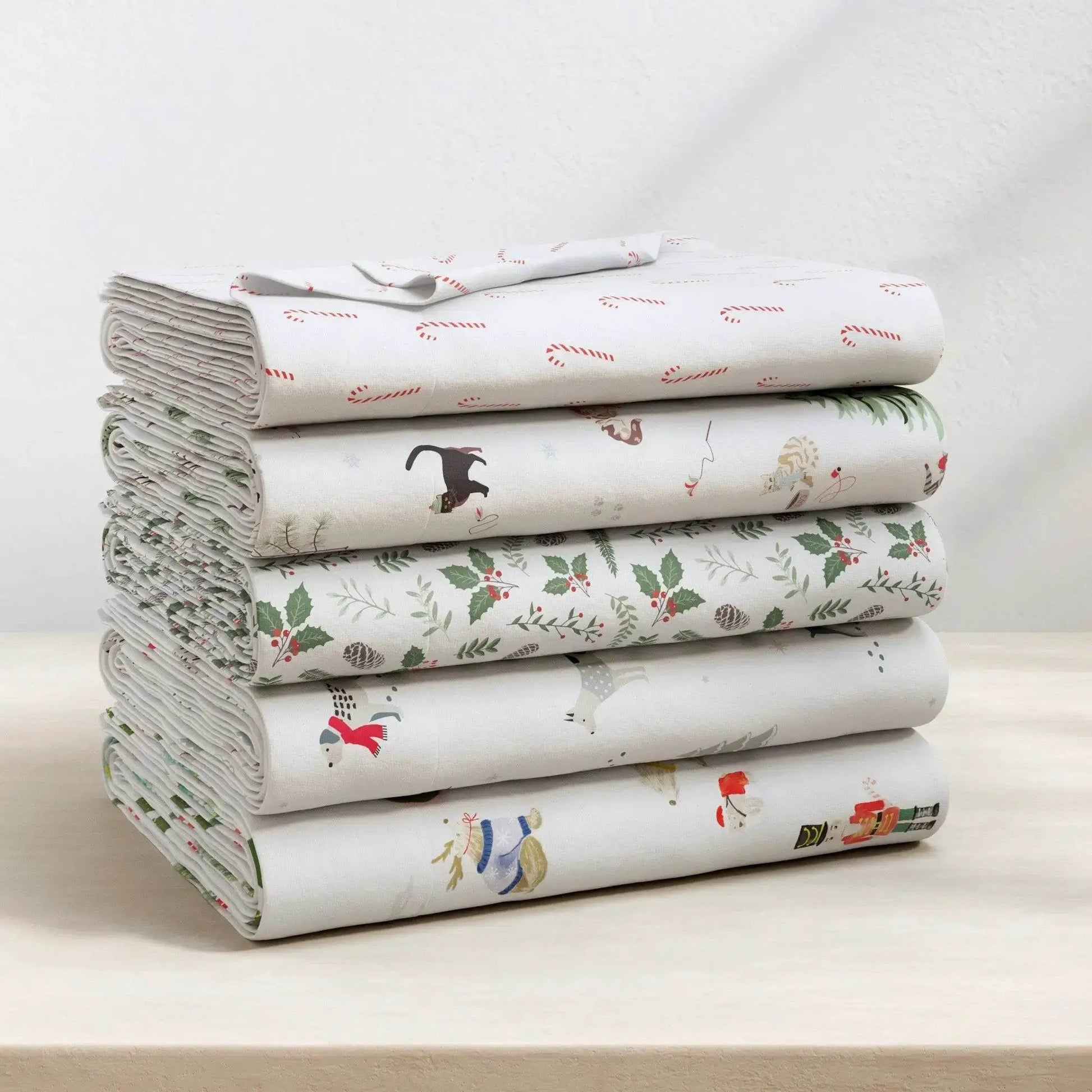 Turkish Cotton Christmas Flannel Sheet Set - Whittaker Collection from PriceLows™