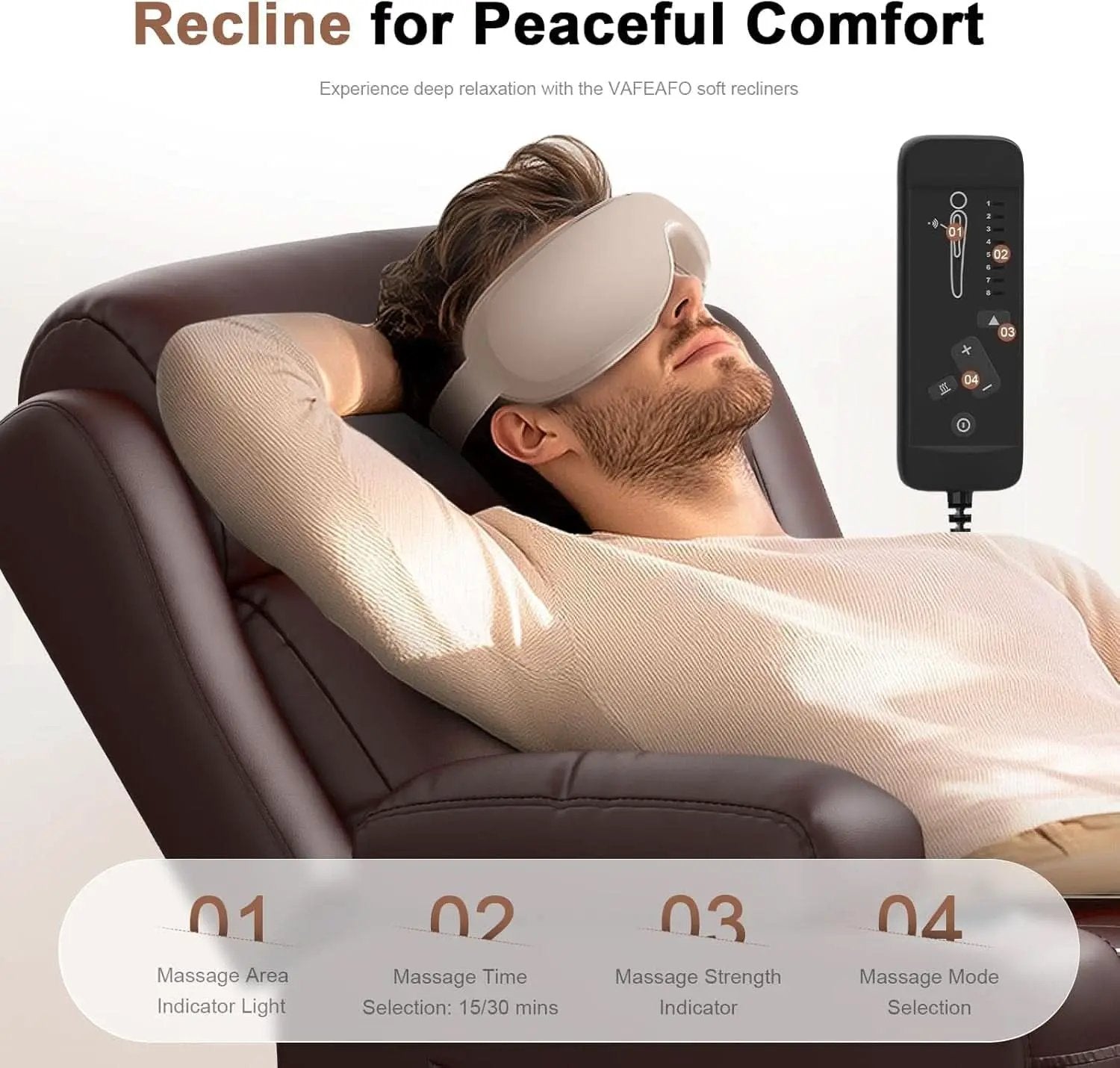 Oversized Recliner Loveseat with Cup Holders and Storage from PriceLows™