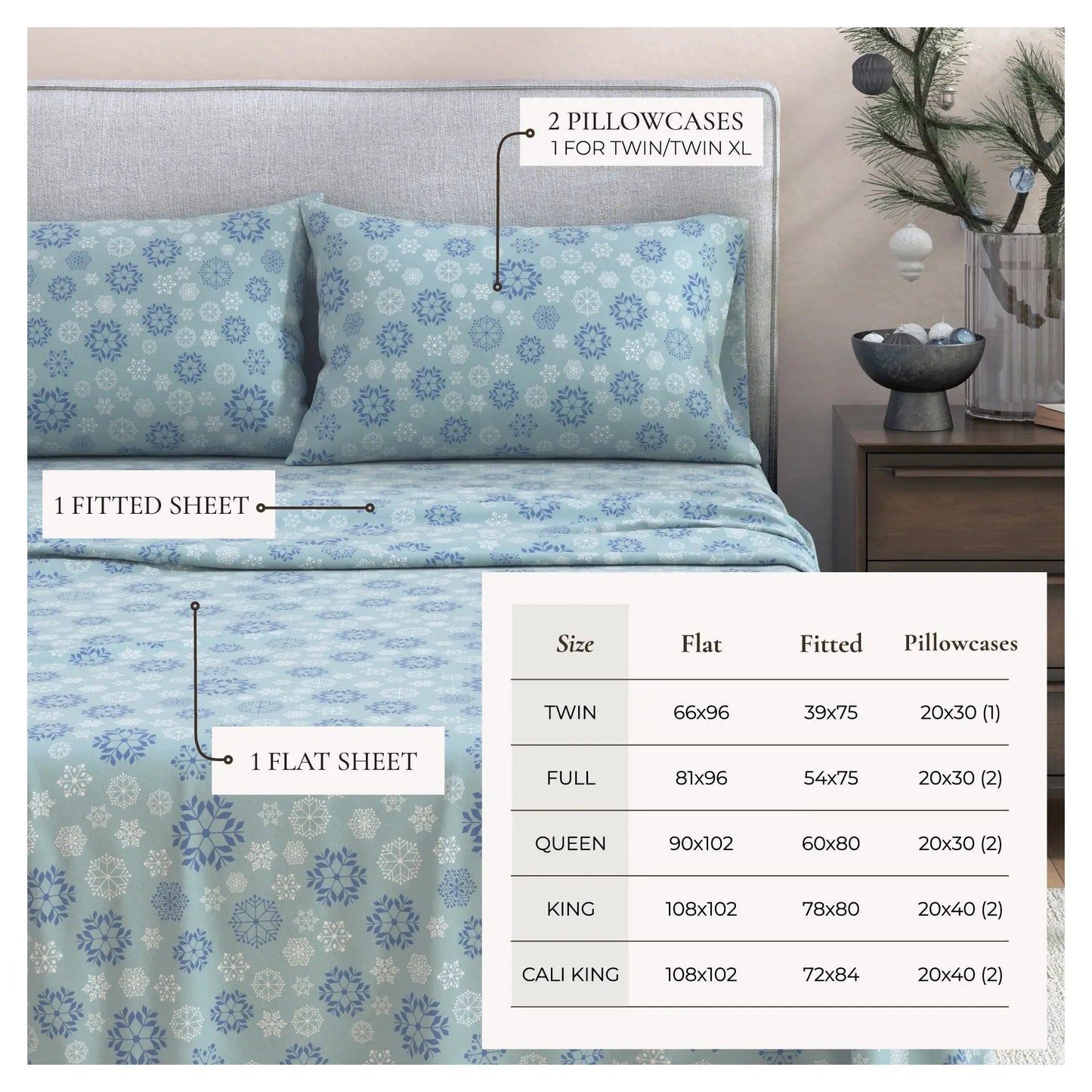 Turkish Cotton Flannel Sheet - Stratton Collection from PriceLows™