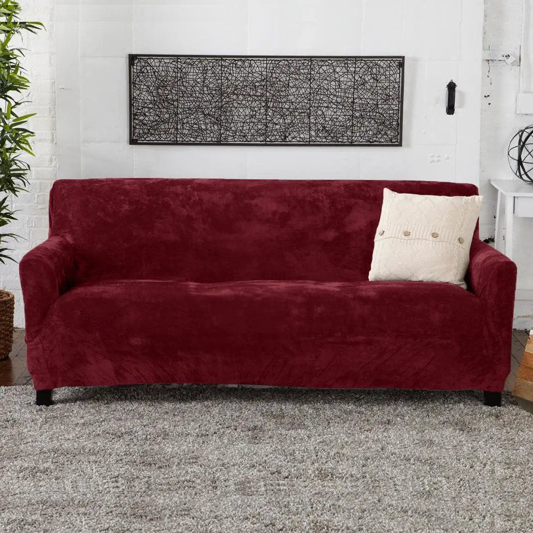 Velvet Stretch Slipcover - Gale Collection from PriceLows™