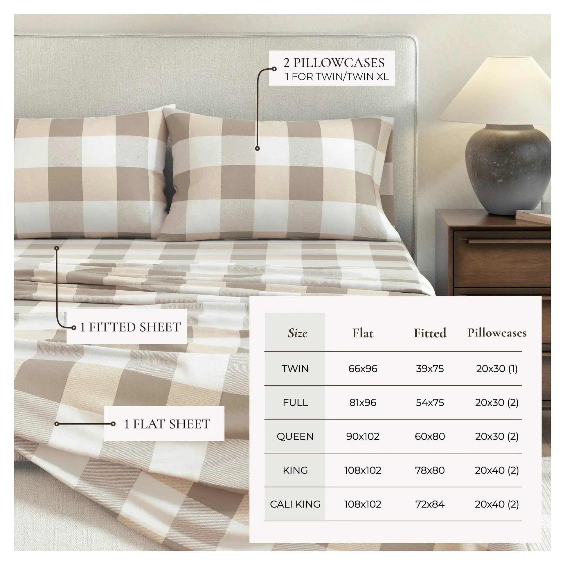 Turkish Cotton Flannel Sheet - Belle Collection from PriceLows™
