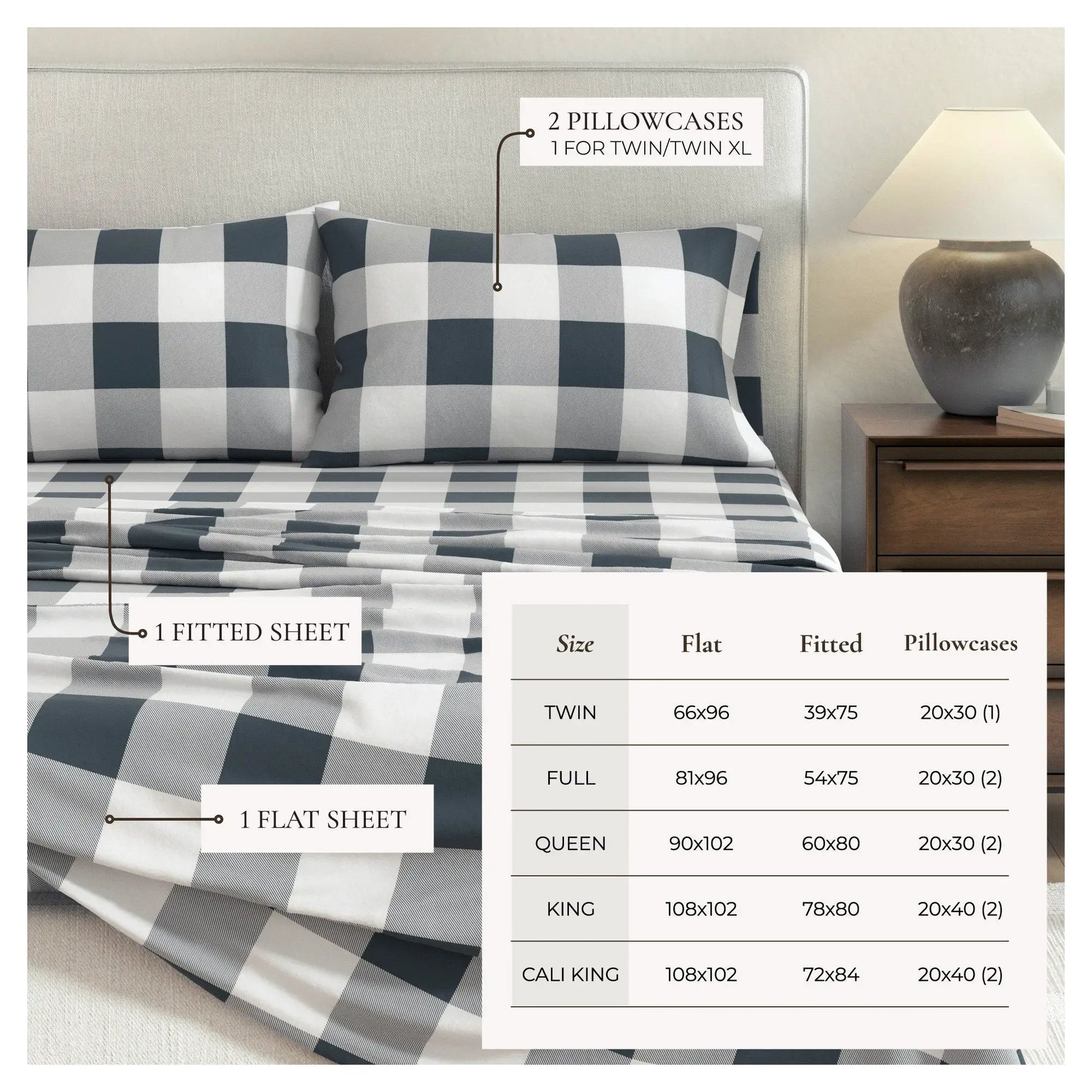 Turkish Cotton Flannel Sheet - Belle Collection from PriceLows™