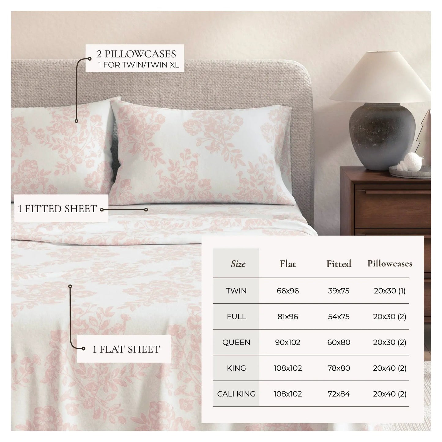 Turkish Cotton Flannel Sheet - Belle Collection from PriceLows™