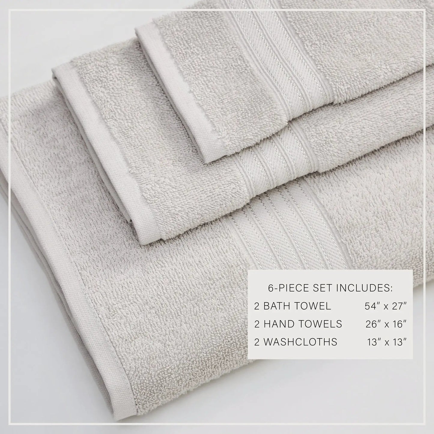 Cotton Terry Bath Towel Set - Cooper Collection from PriceLows™