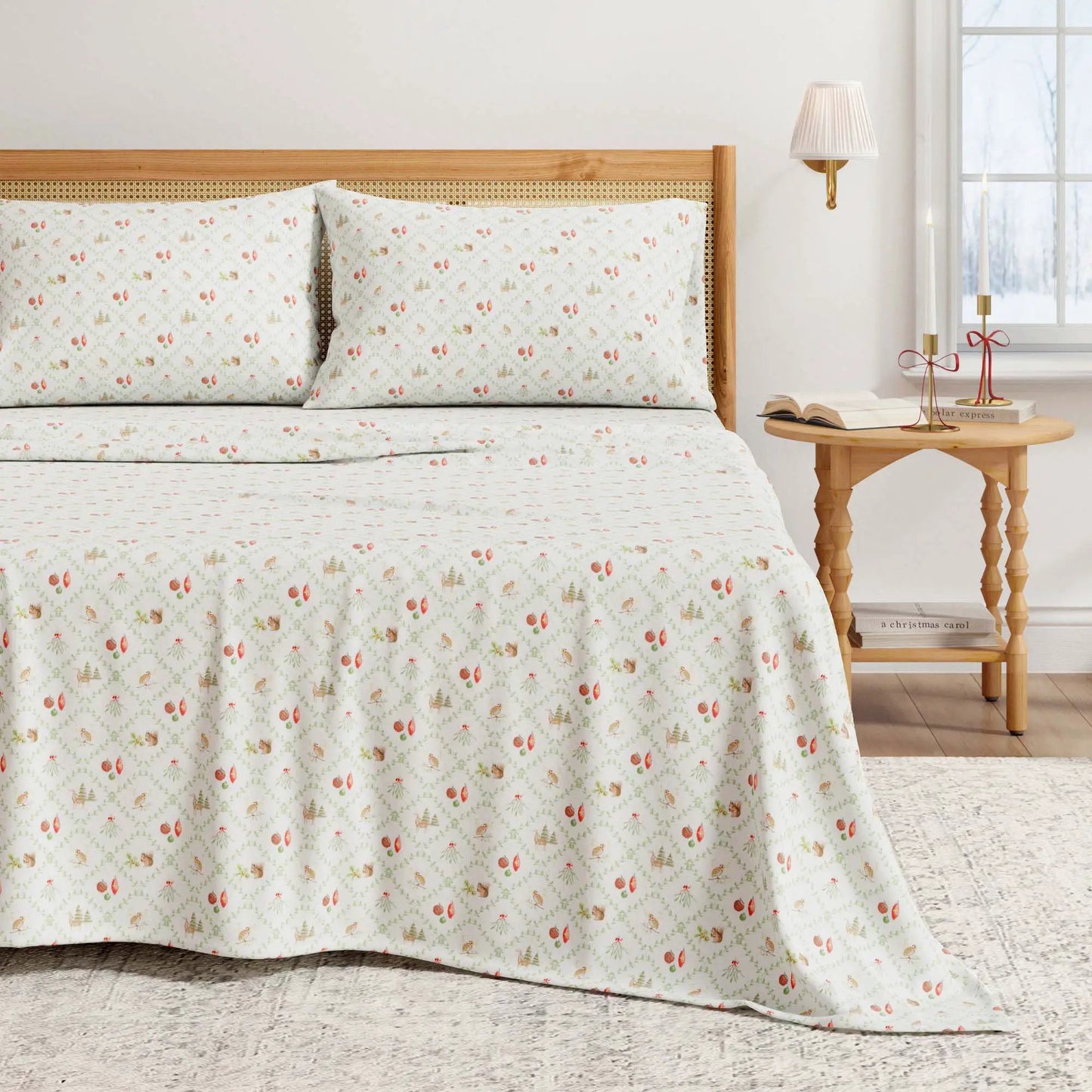 Turkish Cotton Flannel Sheet Set - Elevated Holiday Collection from PriceLows™