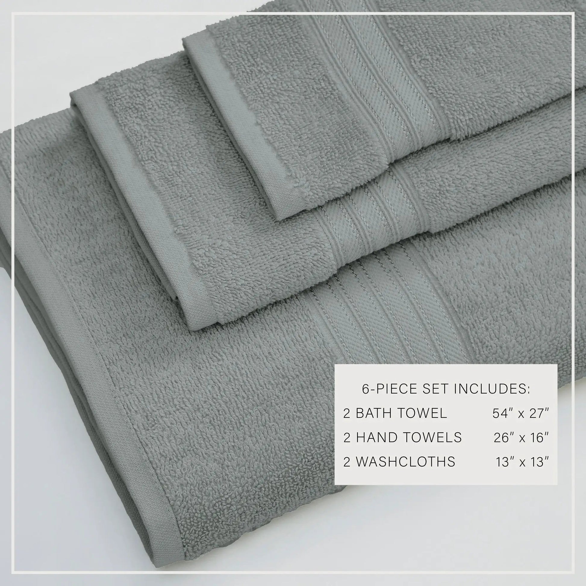 Cotton Terry Bath Towel Set - Cooper Collection from PriceLows™