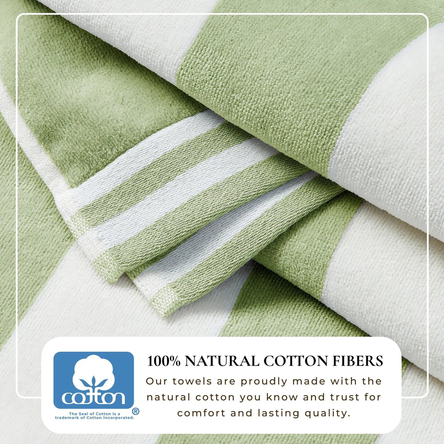 Striped Cabana Beach Towel - Edgartown Collection from PriceLows™