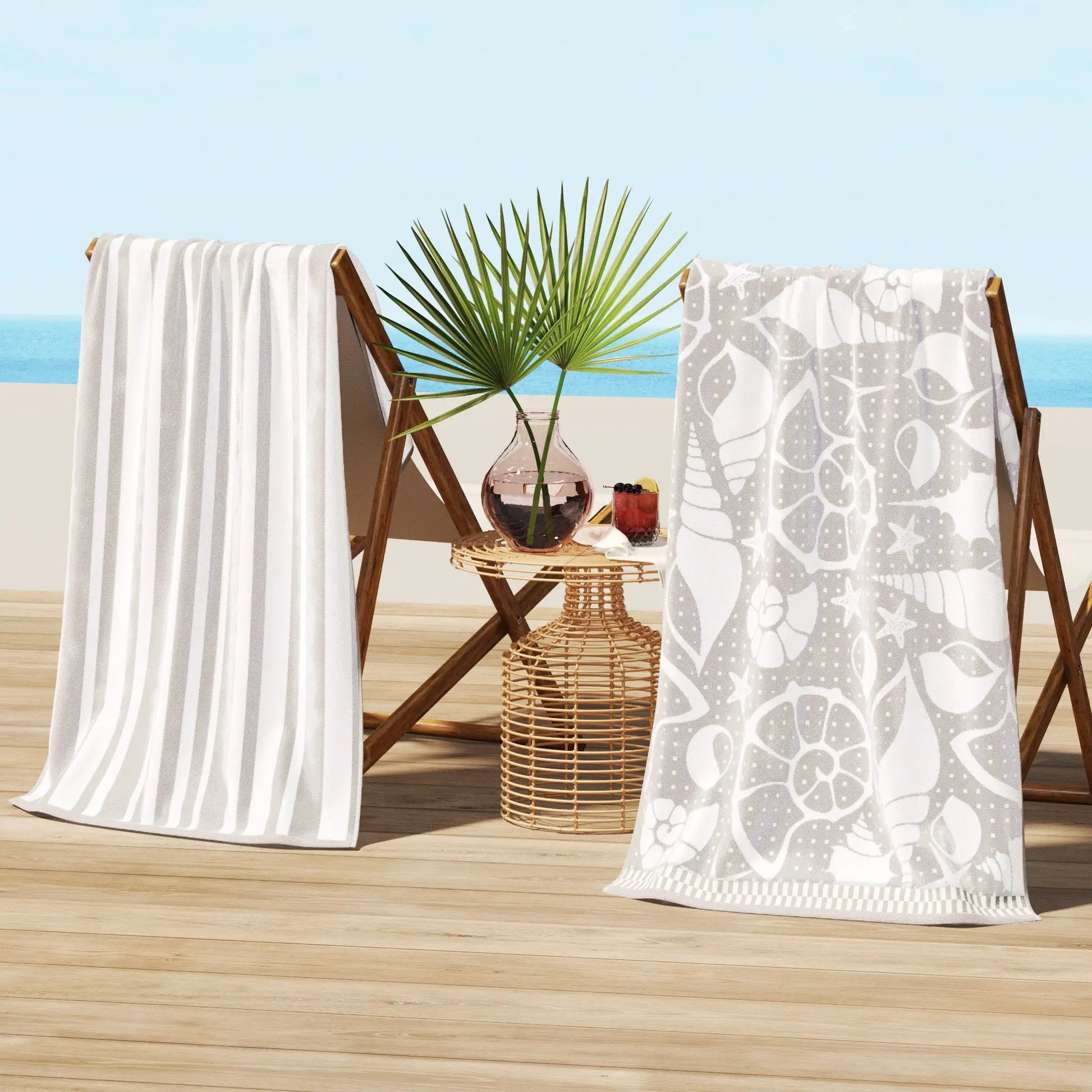 Cotton Velour Beach Towel - Maui Collection from PriceLows™