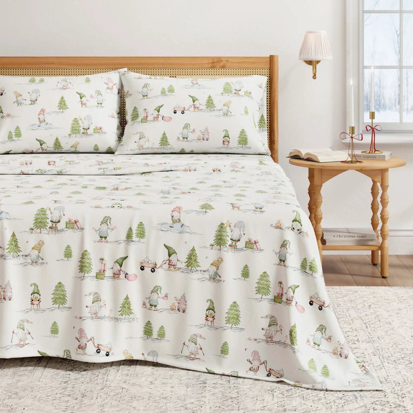 Turkish Cotton Flannel Sheet Set - Elevated Holiday Collection from PriceLows™
