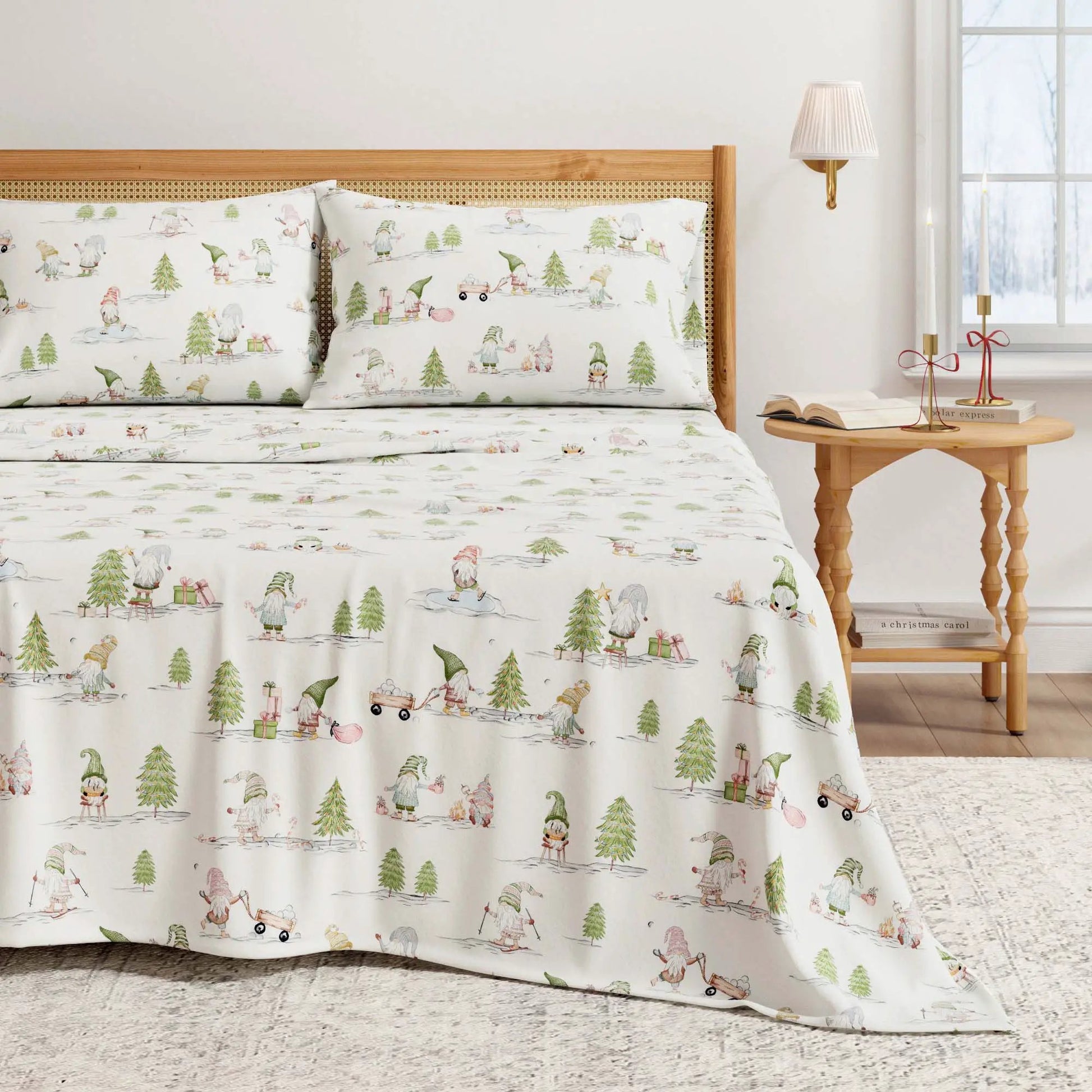 Turkish Cotton Flannel Sheet Set - Elevated Holiday Collection from PriceLows™