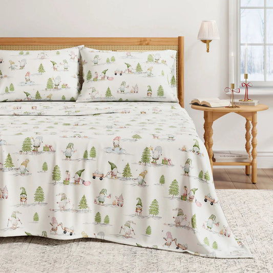 Turkish Cotton Flannel Sheet Set - Elevated Holiday Collection from PriceLows™