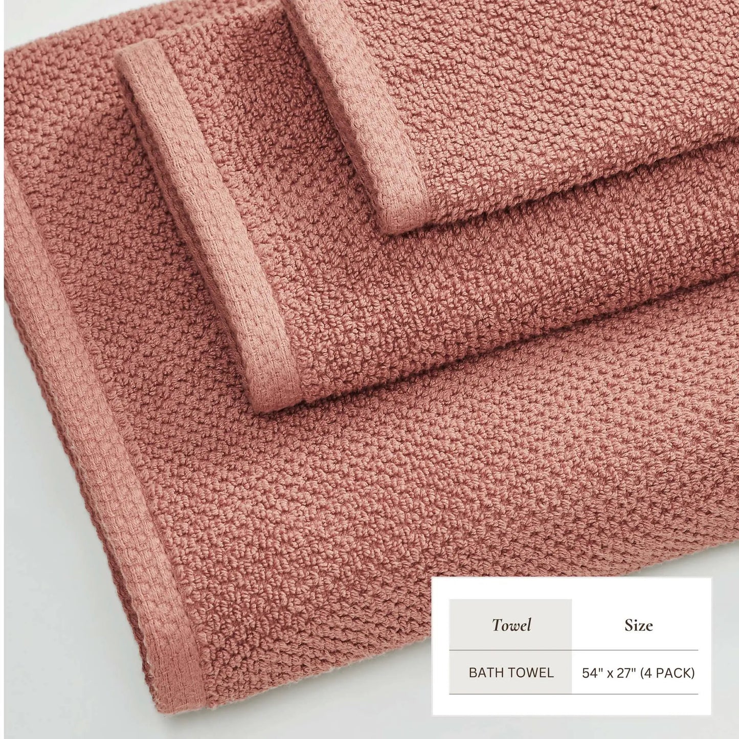 Cotton Textured Bath Towel Set - Acacia Collection from PriceLows™