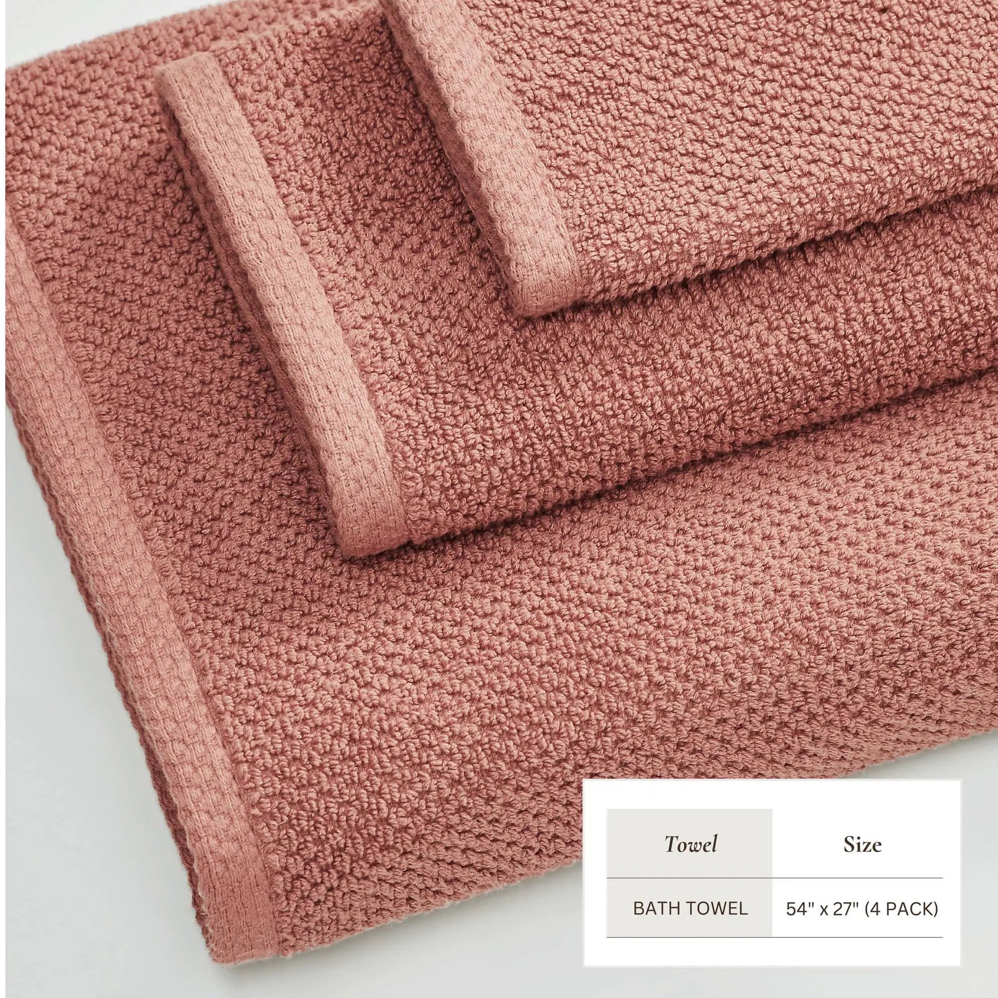 Cotton Textured Bath Towel Set - Acacia Collection from PriceLows™