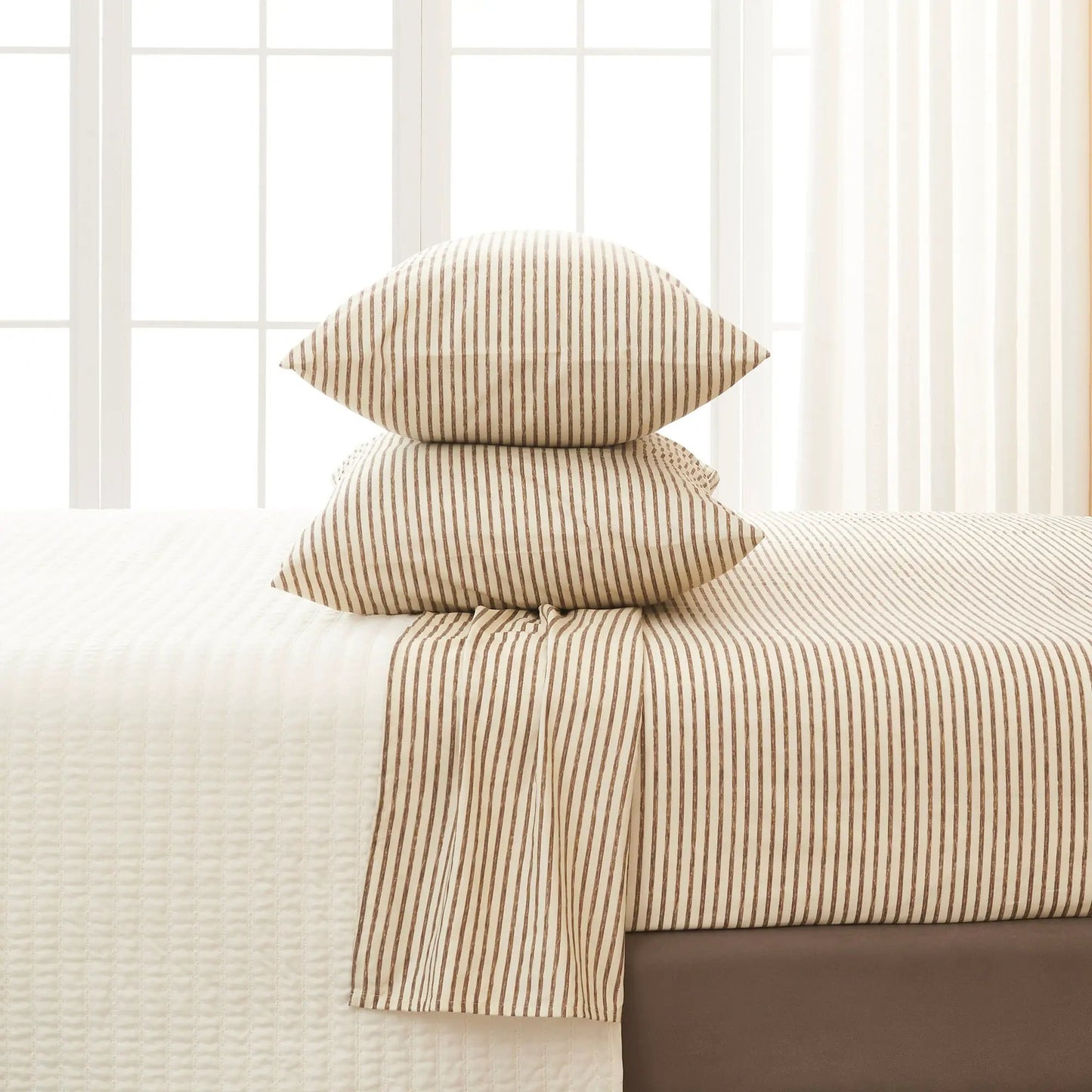 Striped Sheet Set - Evette Collection from PriceLows™