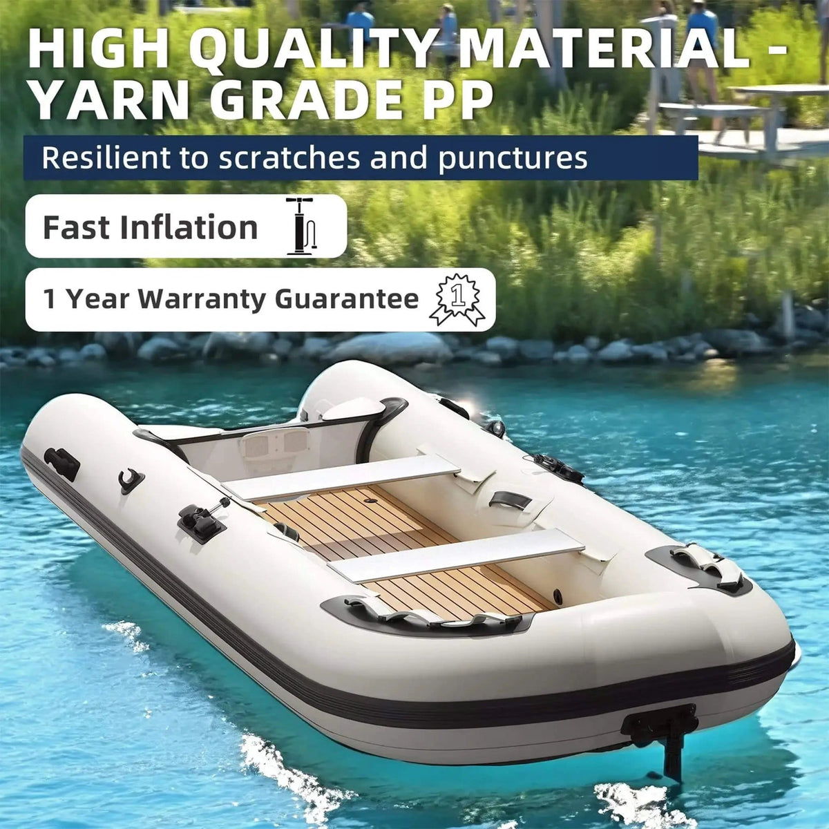 Portable Inflatable Dinghy Boat Kit With Accessories | Inflatable Boat | Home Use | Home