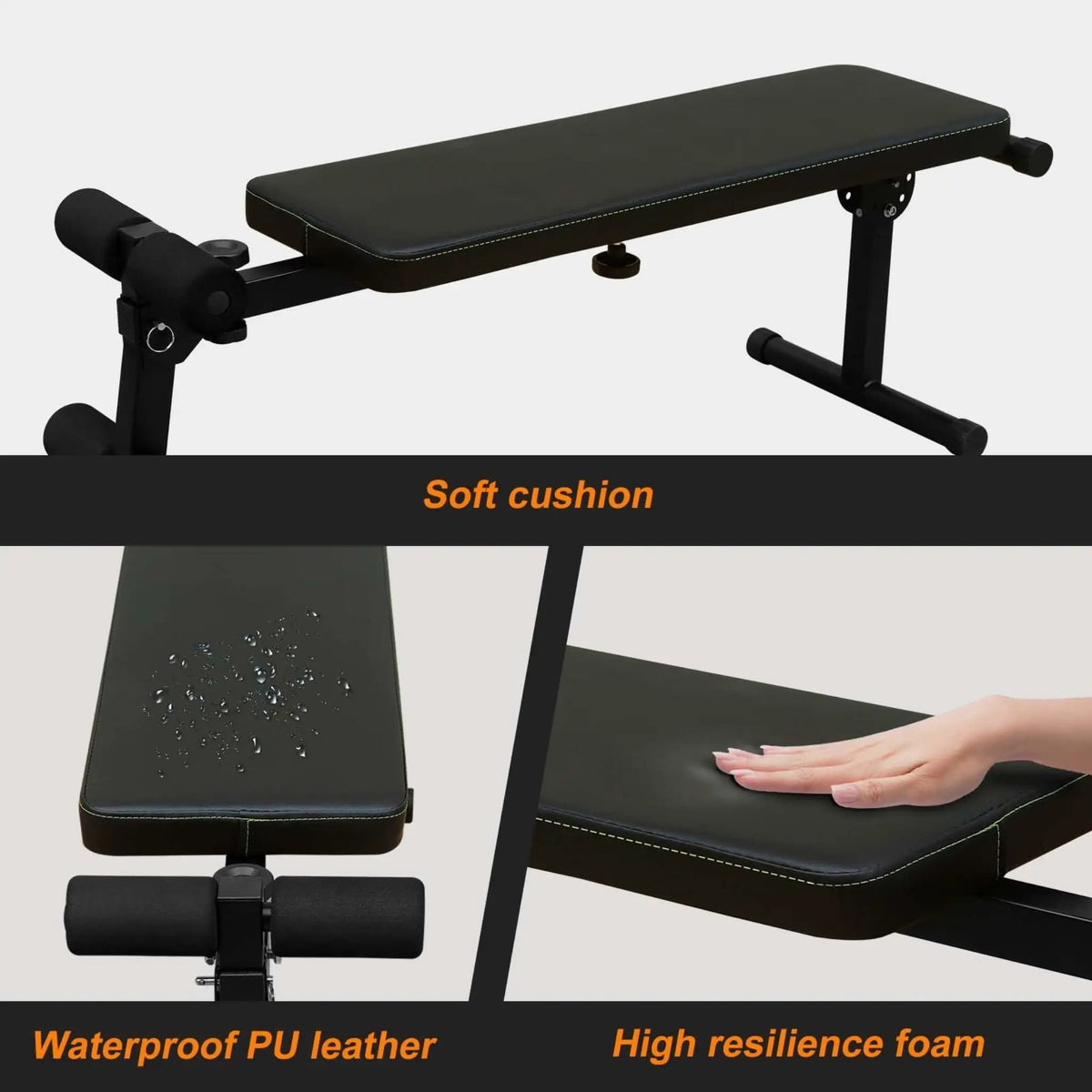 Power Tower Dip Station | 440 Lb Capacity | Adjustable Height | Pull-Up Bar And Bench