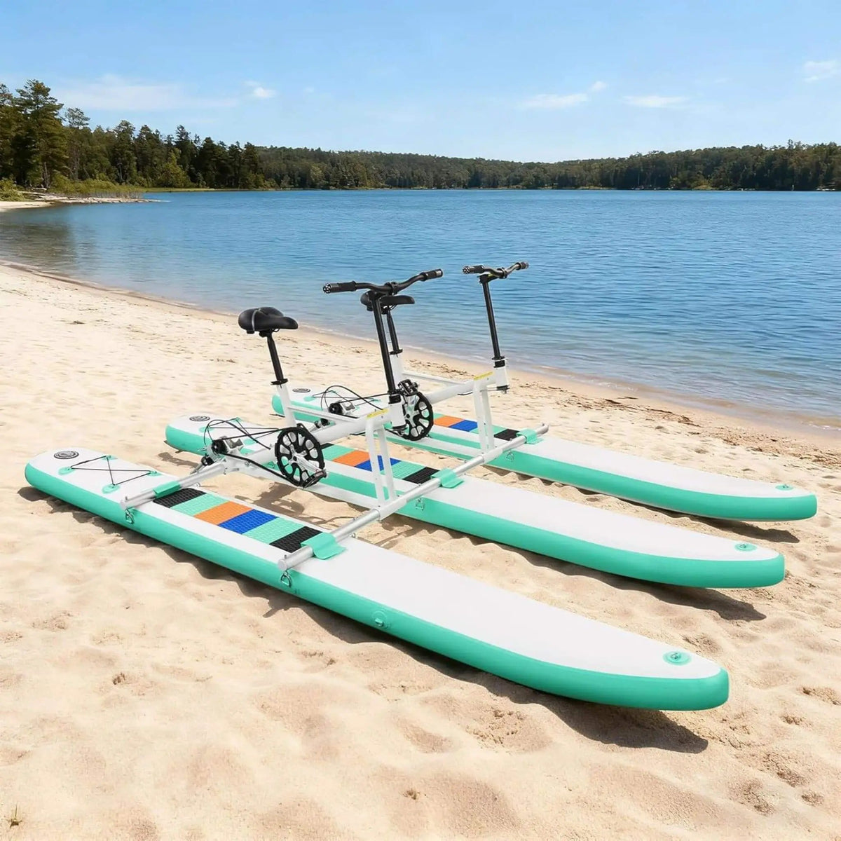 Premium 2-Person Two-Seater Portable Inflatable Pedal Boat Water Bike | 2-Person | Kayak | Home