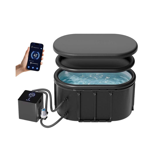 Premium 2XL 148 Gal Cold Plunge Tub Kit With 1/3 HP Chiller, Filter, And Pump | 3 HP | 148 Gallon | Home