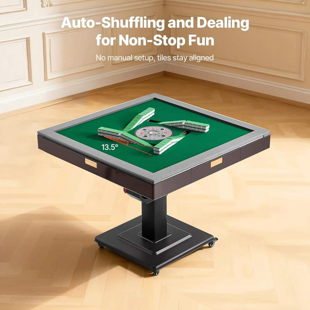 Premium Automatic Foldable Mahjong Table With Wheels And Two Sets Of Tiles | Game Table | Home Use | Home