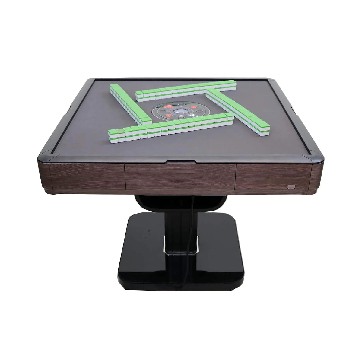 Premium Automatic Folding Mahjong Table With Walnut Finish, Two Set Of 166 40MM | Walnut | Game Table | Home
