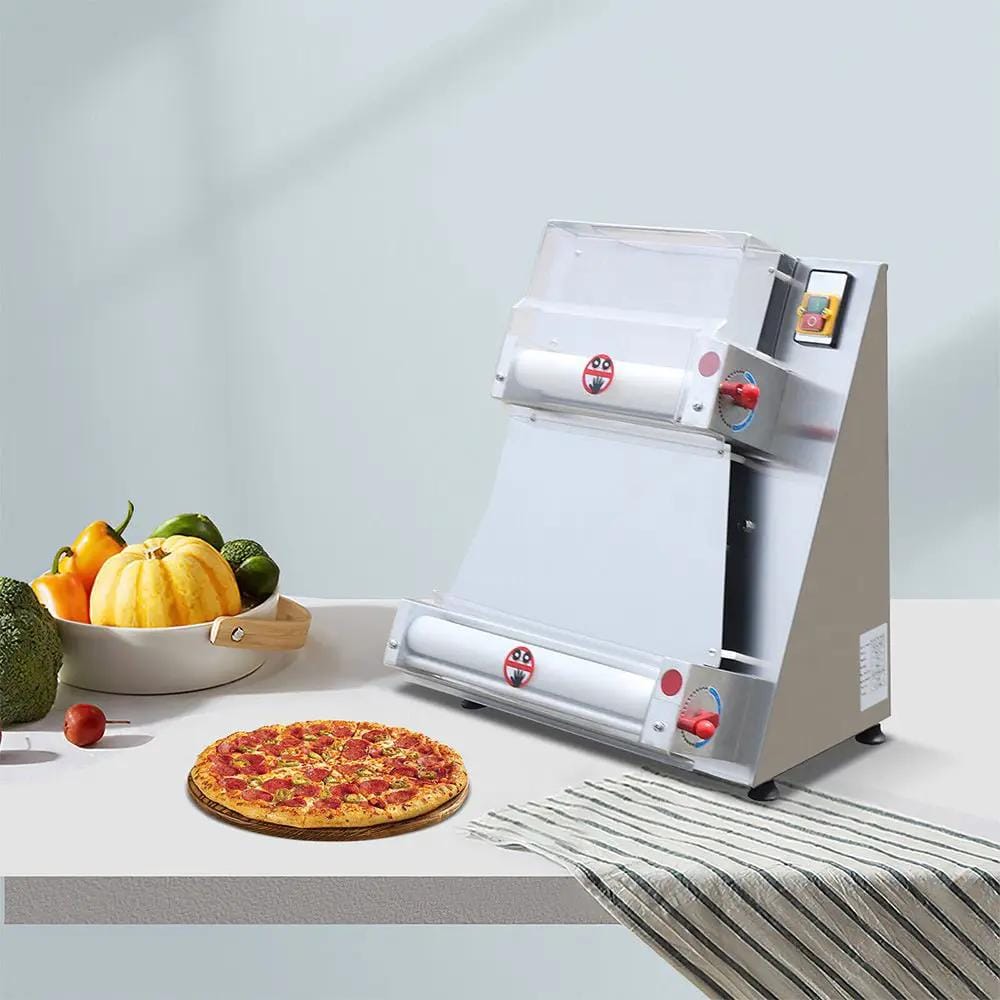 Premium 16-Inch Electric Commercial Pizza Dough Roller Pastry Sheeter Press Machine | 16 Inch | Stainless Steel | Pizza Dough Press