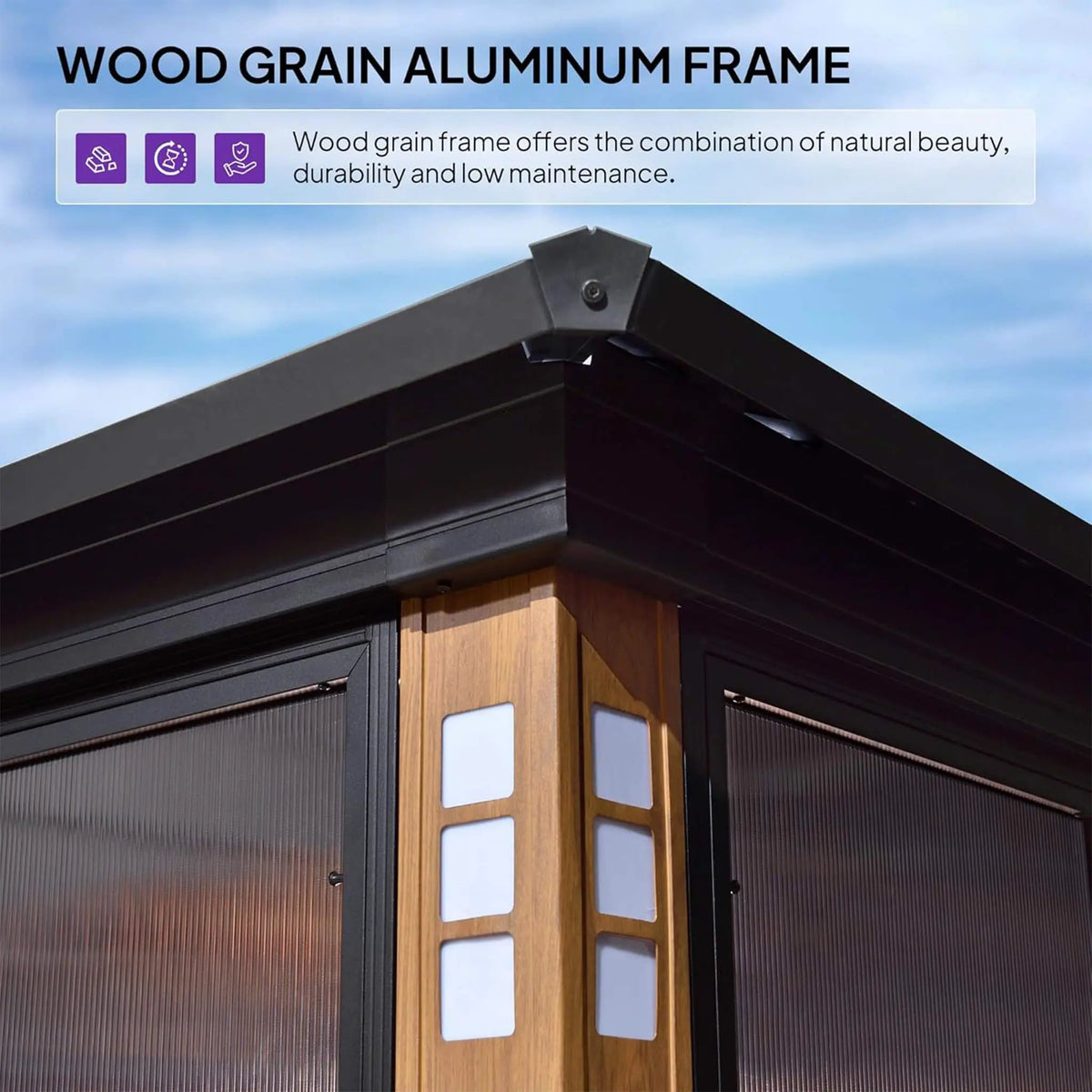 Hardtop Patio Sunroom | Prestige Double Top | Solarium Design | Double Sliding Doors
