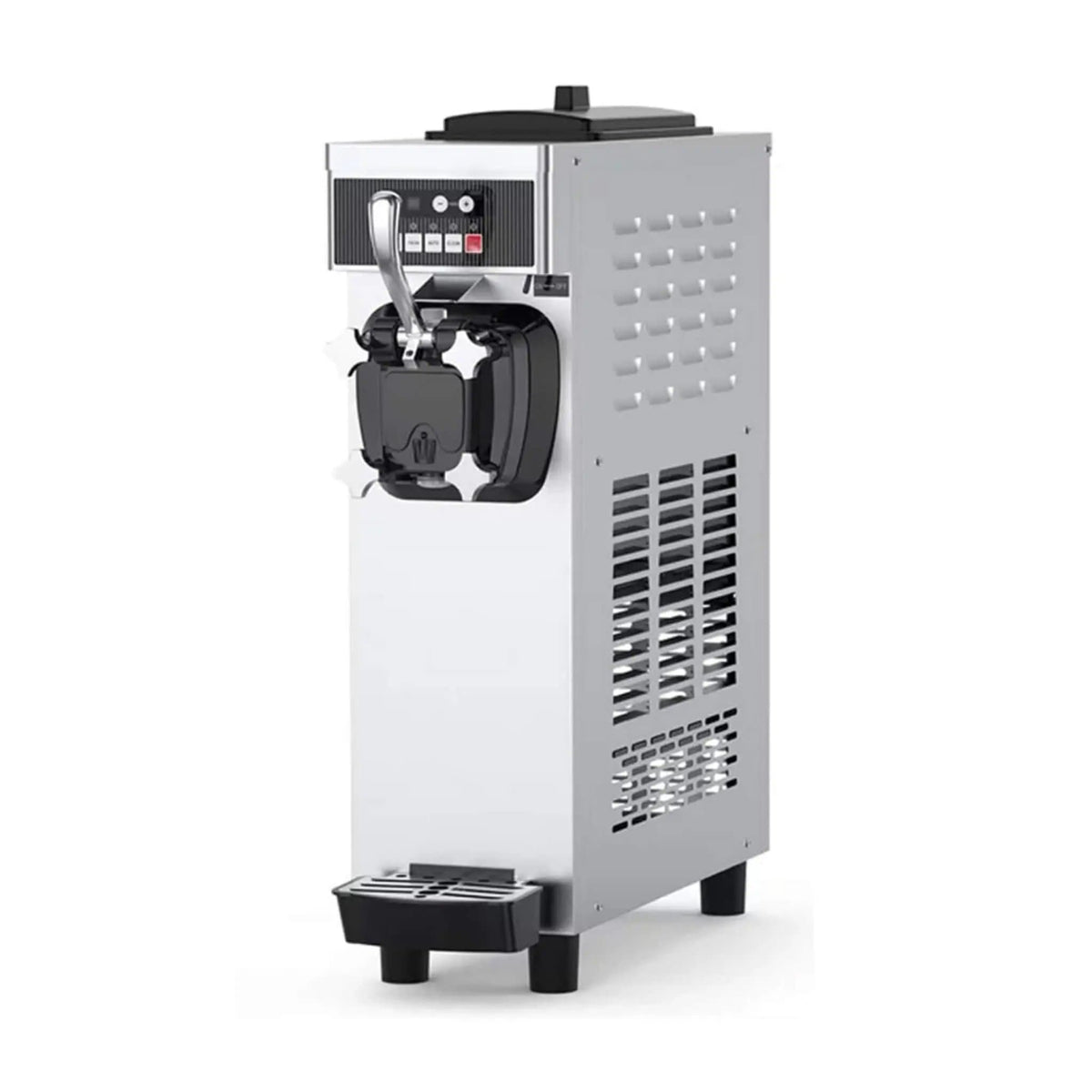Premium 1200W Industrial Single-Flavor Soft Serve Ice Cream Maker Machine | 1200 Watt | Stainless Steel | Home