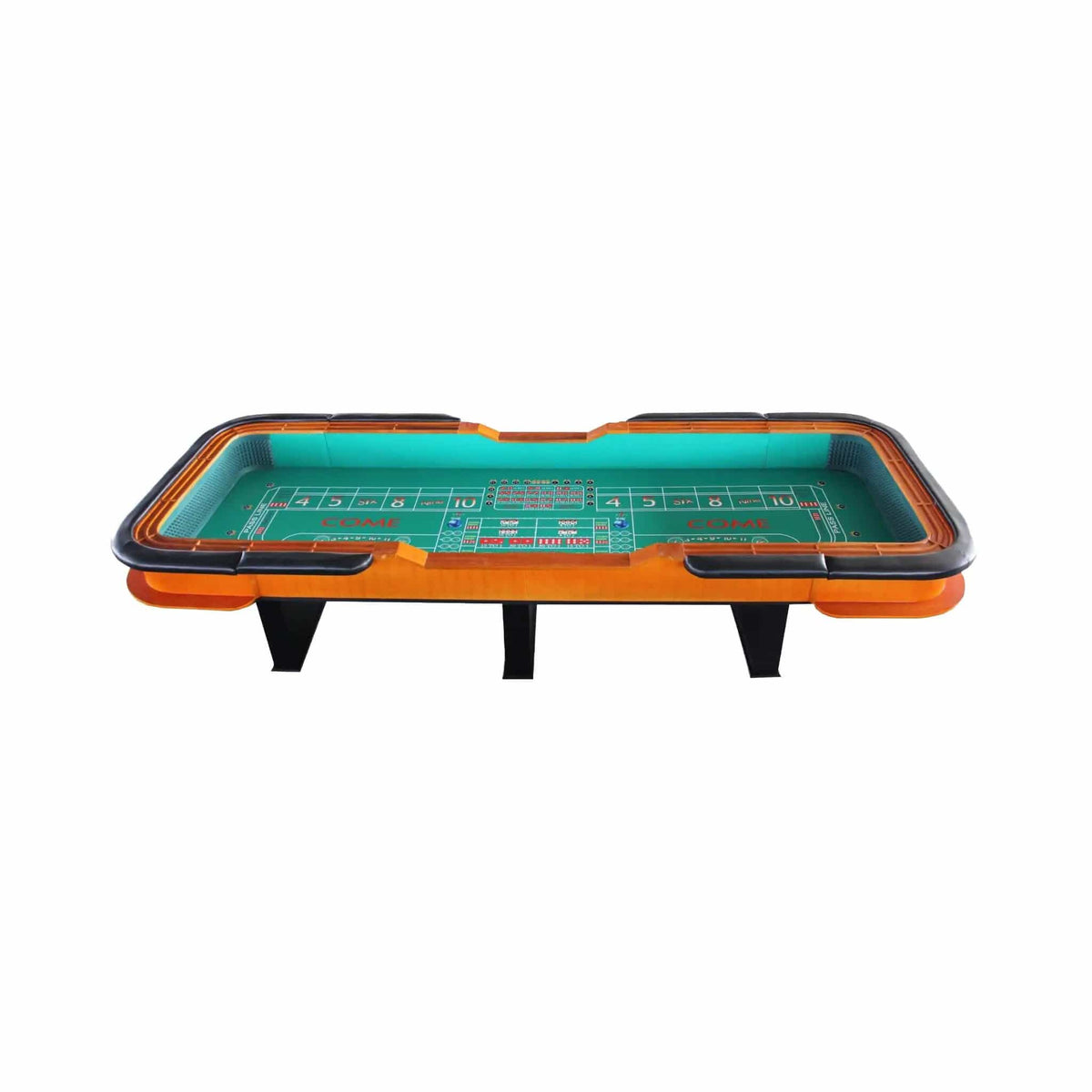 Professional 12FT Craps Table With Full Drink Rail And Padded Rim Cover | 12 ft | Game Table | Home