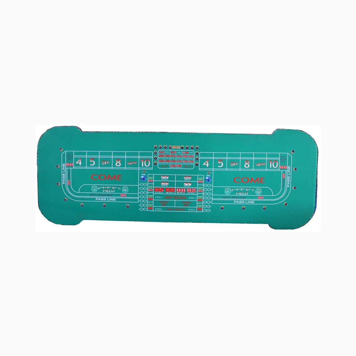 Professional 12FT Craps Table With Full Drink Rail And Padded Rim Cover | 12 ft | Game Table | Home