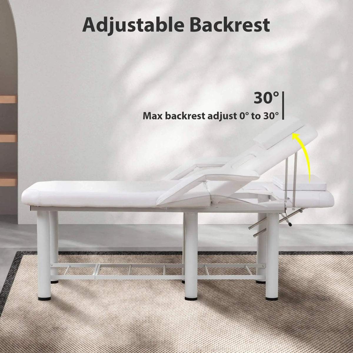 Professional Adjustable Beauty Bed | Underbed Storage | Removable Cushions | Spa And Salon Use