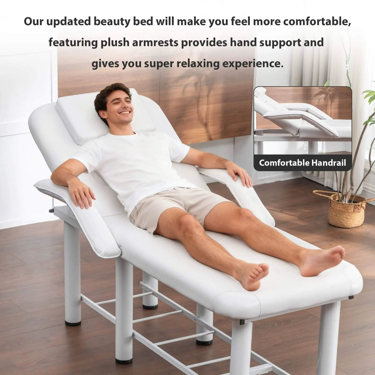 Professional Adjustable Beauty Bed | Underbed Storage | Removable Cushions | Spa And Salon Use