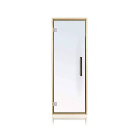 Prosaunas 24X73-Inch Aspen Prehung Clear Glass Sauna Door | Tempered Glass | Outdoor Living Use | Outdoor Living