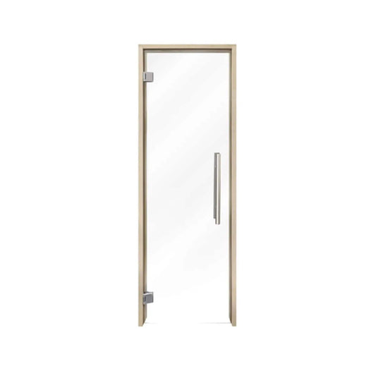 Prosaunas 24X81-Inch Aspen Prehung Clear Glass Sauna Door | Glass | Outdoor Living Use | Outdoor Living