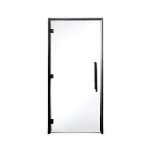 Prosaunas 36X81-Inch Black Alder Clear Prehung ADA Glass Sauna Door | Tempered Glass | Outdoor Living Use | Outdoor Living