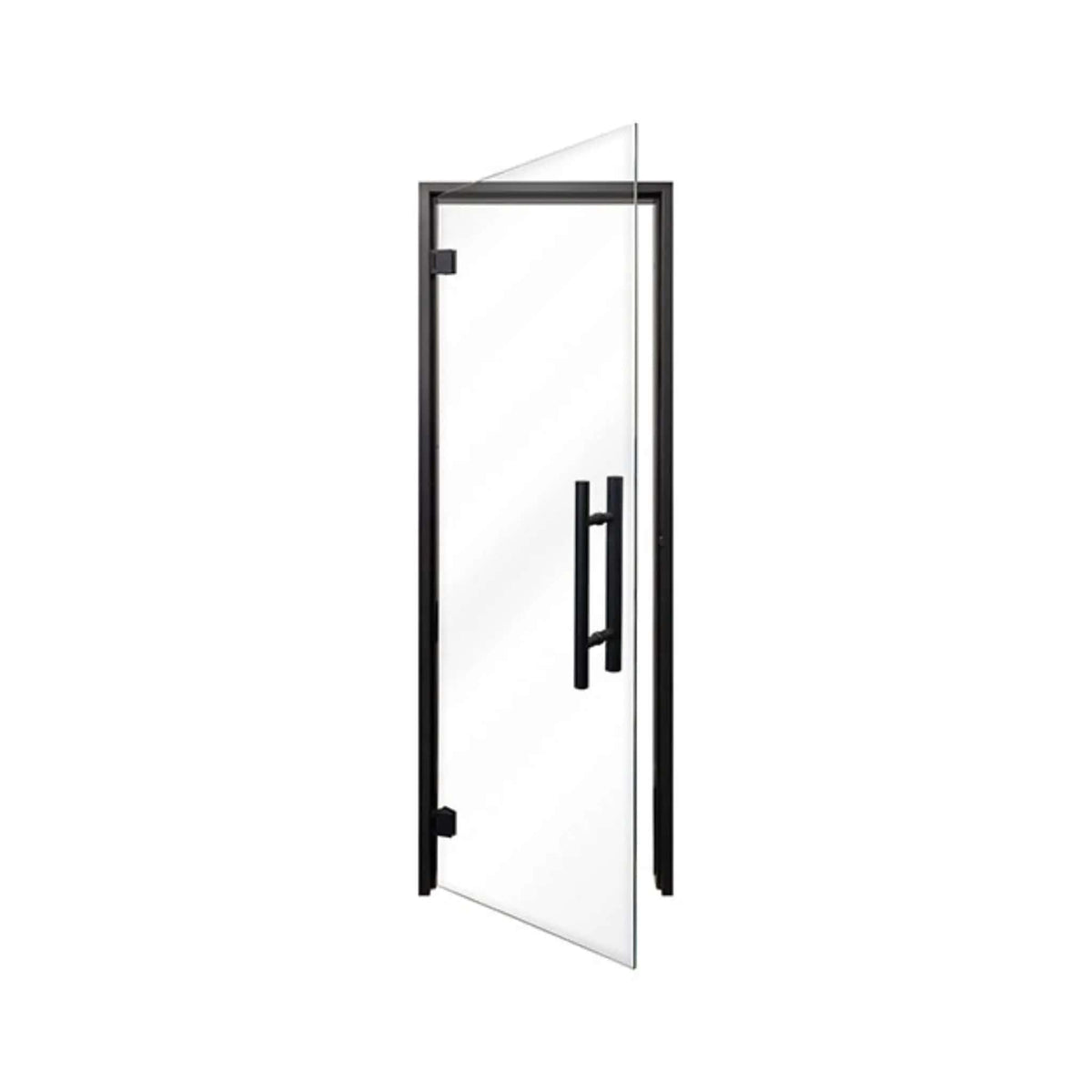 Prosaunas 24X81-Inch Black Alder Clear Glass Sauna Door | Tempered Glass | Outdoor Living Use | Outdoor Living