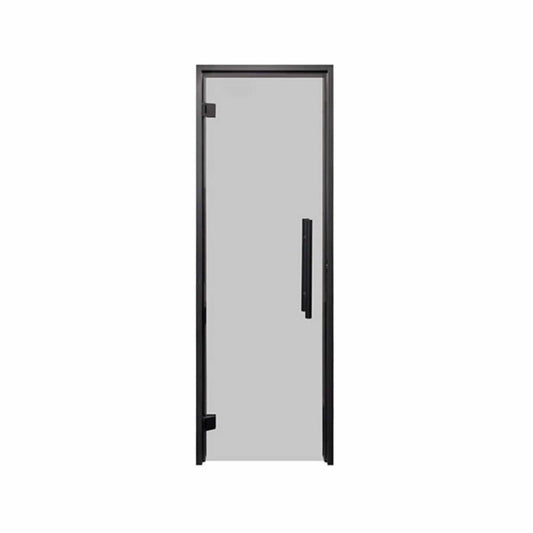 Prosaunas 24X81-Inch Black Alder Tinted Glass Sauna Door | Tempered Glass | Outdoor Living Use | Outdoor Living