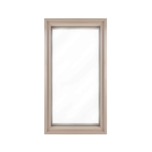 Prosaunas 16X30-Inch Framed Hemlock Tempered Dual Pane Clear Glass Sauna Window | 5 Inch | Tempered Glass | Sauna Accessory