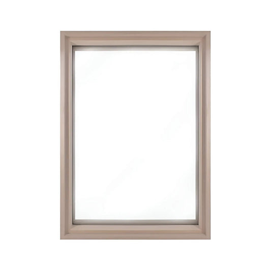 Prosaunas 24X36-Inch Large Framed Dual Pane Clear Glass Sauna Window With Hemlock | Tempered Glass | Sauna Accessory | Outdoor Living