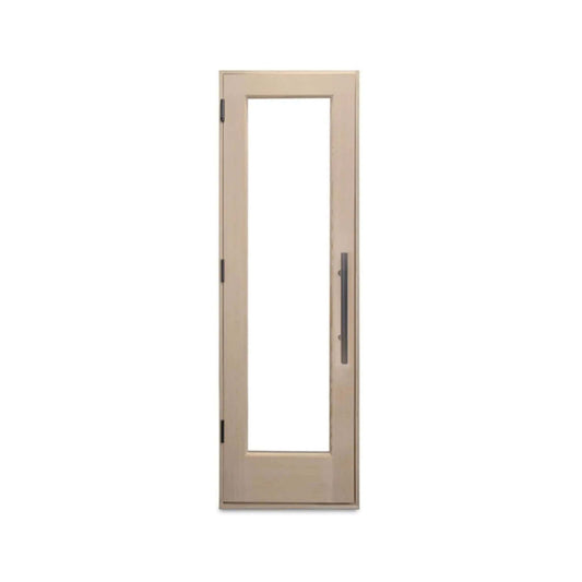 Prosaunas 24X80 Inch Prehung Solid Wood Douglas Fir Sauna Door With Dual Pane | Solid Wood | Outdoor Living Use | Outdoor Living