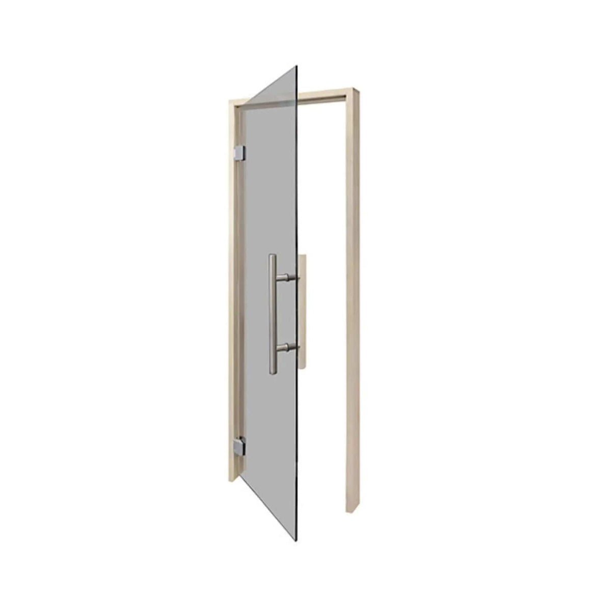 Prosaunas 24X81-Inch Prehung Tinted Glass Sauna Door With Aspen Frame | Tempered Glass | Outdoor Living Use | Outdoor Living