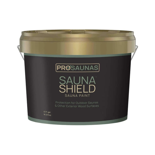 Prosaunas SaunaShield 2.7L Exterior Sauna Wood Surfaces Sauna Paint | Wood | Sauna Accessory | Outdoor Living