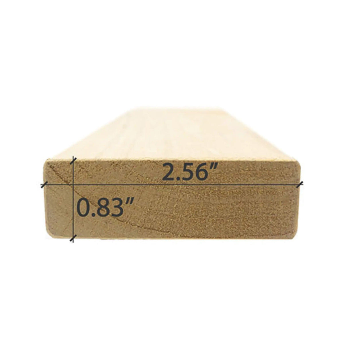 Prosaunas Alder 1X3 S4SEE SHP Sauna Bench Wood | Wood | Sauna Accessory | Outdoor Living