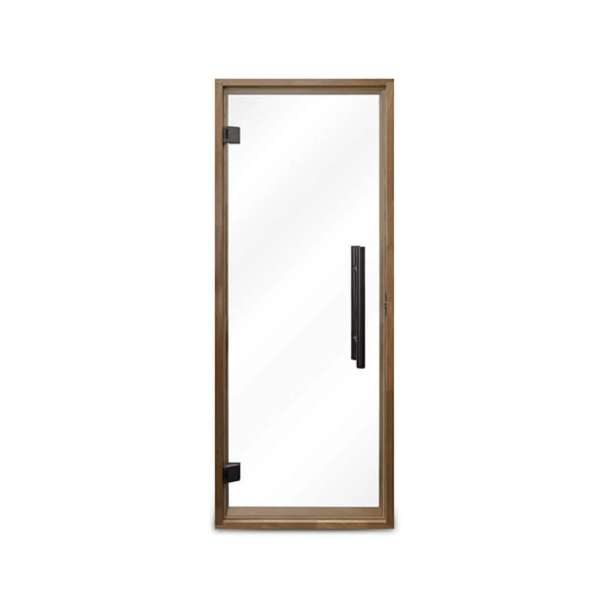 Prosaunas 24X73-Inch Thermo-Aspen Prehung Clear Glass Sauna Door (Style 2) | Tempered Glass | Outdoor Living Use | Outdoor Living