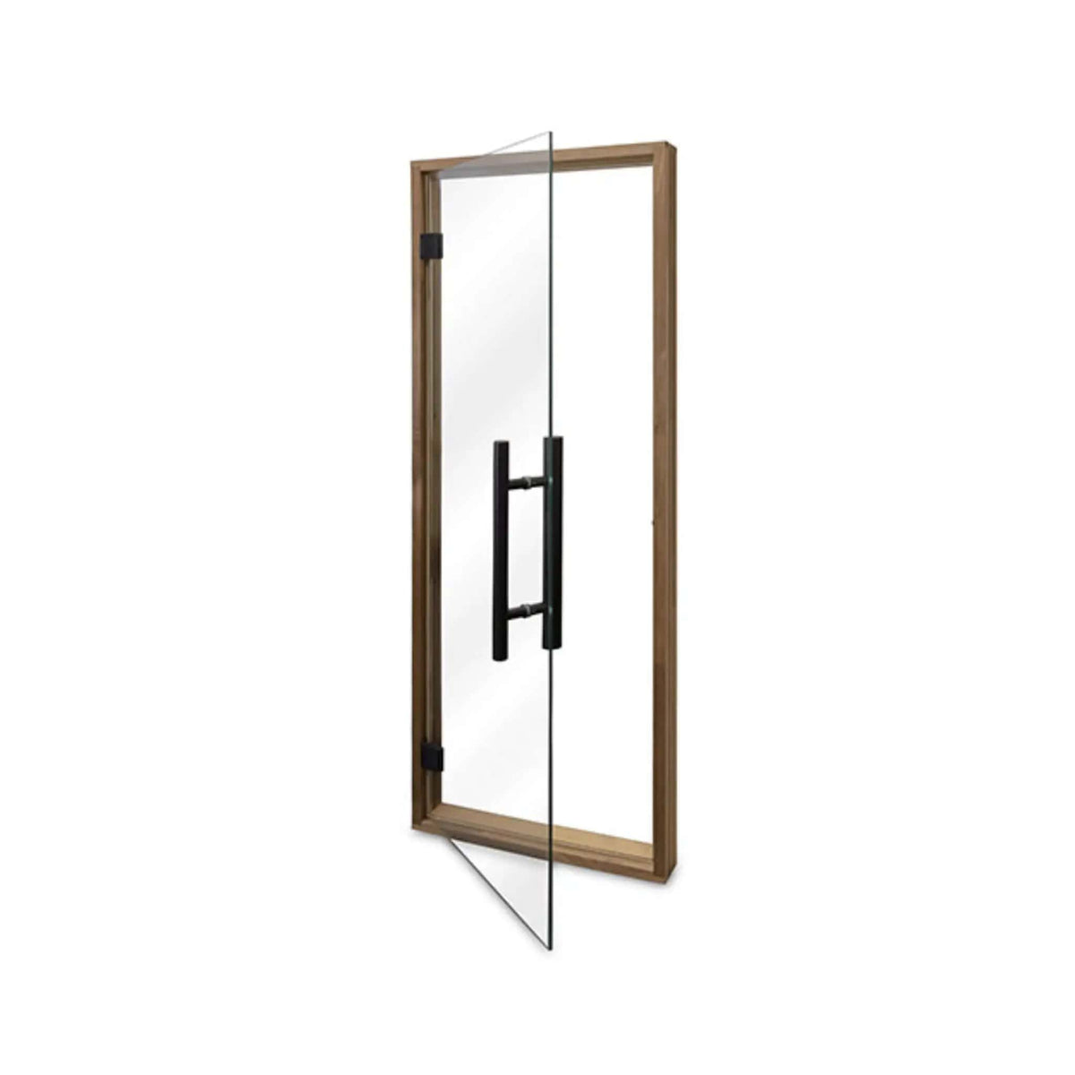 Prosaunas 24X73-Inch Thermo-Aspen Prehung Clear Glass Sauna Door (Style 2) | Tempered Glass | Outdoor Living Use | Outdoor Living