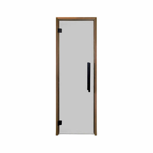 Prosaunas 24X81-Inch Thermo-Aspen Prehung Tinted Glass Sauna Door (Style 2) | Tempered Glass | Outdoor Living Use | Outdoor Living